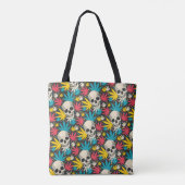 Weed en Skulls Tote Bag (Achterkant)
