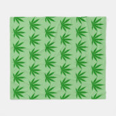 Weed Leaf Blanket Fleece Deken (Voorkant (Horizontaal))