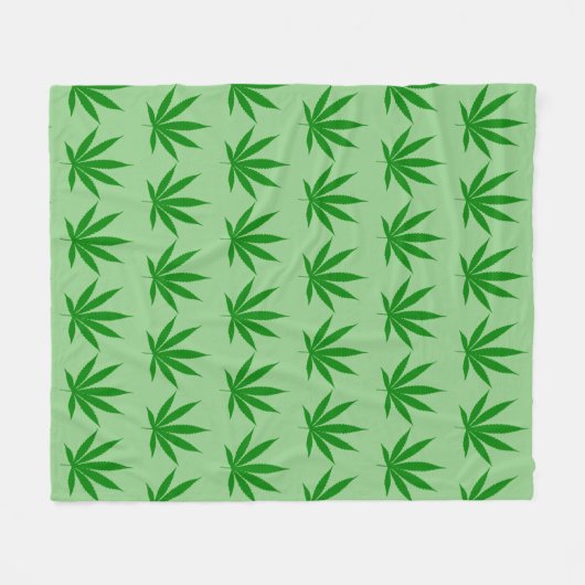 Weed Leaf Blanket Fleece Deken (Voorkant (Horizontaal))