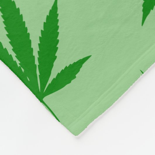 Weed Leaf Blanket Fleece Deken (Hoek)