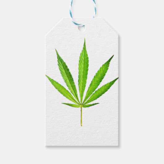 WEED LEAF CADEAULABEL (Voorkant)