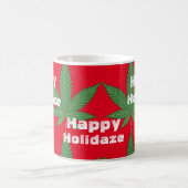 Weed Leaf KerstHappy Holidaze Koffiemok (Center)