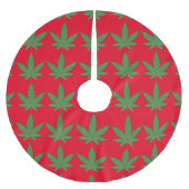 Weed Leaf Kerstmis Kerstboom Rok (Voorkant)