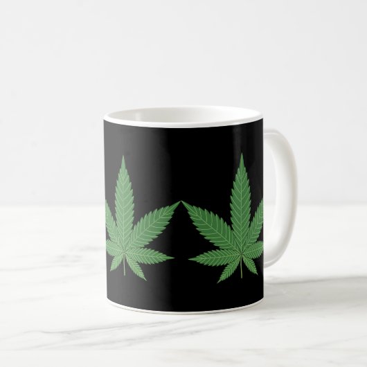 Weed Leaf Koffiemok (Voorkant rechts)