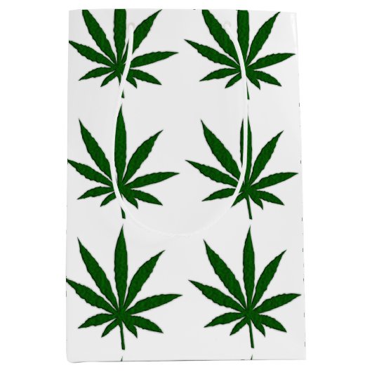 Weed Leaf Medium Cadeauzakje (Voorkant)