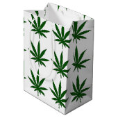 Weed Leaf Medium Cadeauzakje (Achterkant Gekanteld)