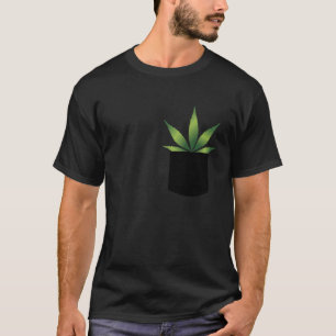 Weed Leaf Pocket T-shirt
