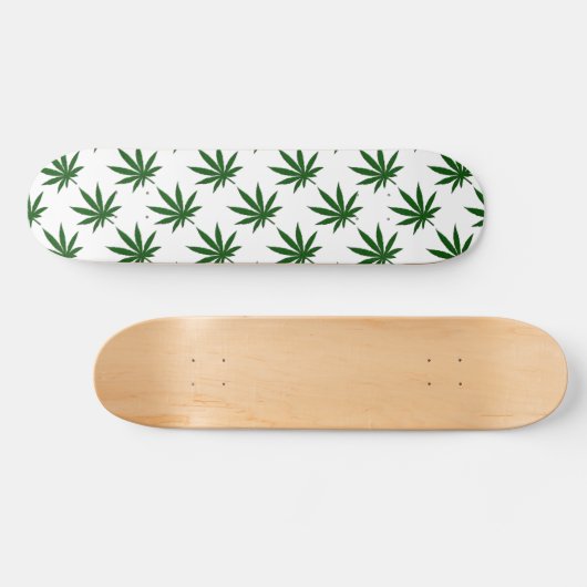 Weed Leaf Skateboard (Horizontaal)