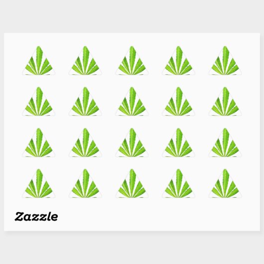 WEED LEAF STICKER (Vel)