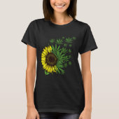 Weed Leaf Sunflower Women T Smoker  T-shirt (Voorkant)
