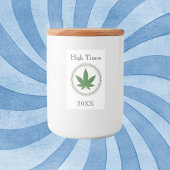 Weed Leaf Tree Trim - Aangepaste streep Voedselcontainer Etiket