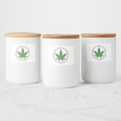 Weed Leaf Tree Trim - Etiket voor gepersonaliseerd (Flessen)