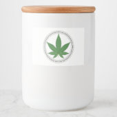Weed Leaf Tree Trim - Etiket voor gepersonaliseerd (Voorkant)