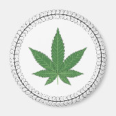 Weed Leaf Tree Trim, speciaal aangepast Magneet (Voorkant)