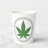 Weed Leaf Tree Trim, speciaal aangepast Papieren Bekers (Voorkant)