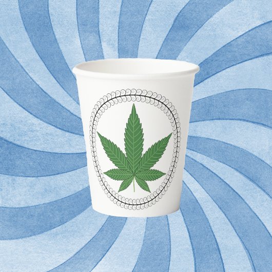 Weed Leaf Tree Trim, speciaal aangepast Papieren Bekers