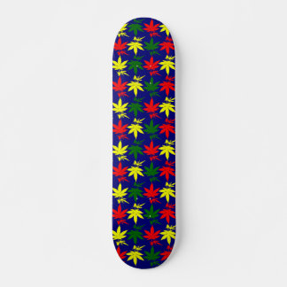 Weed Leaves Drupt Blue Persoonlijk Skateboard