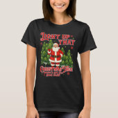 Weed Lover Smoking Light Up Christmas Tree  T-shirt (Voorkant)