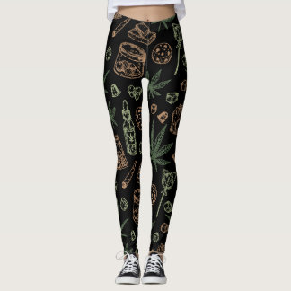 Weed Pattern Women's Fashion Leggings