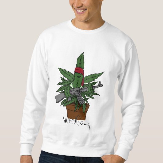 Weed plant sweatshirt by WeedGang (Voorkant)