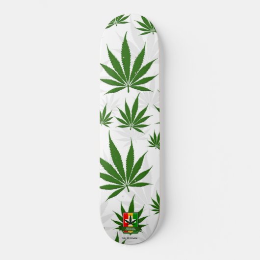 Weed Skateboard, onkruid Schaats, onkruidskateboar Persoonlijk Skateboard (Voorkant)