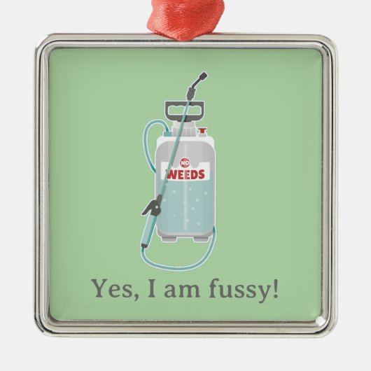 weed spray garden maintenance metalen ornament (Voorkant)