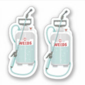 weed spray garden maintenance sticker (Voorkant)