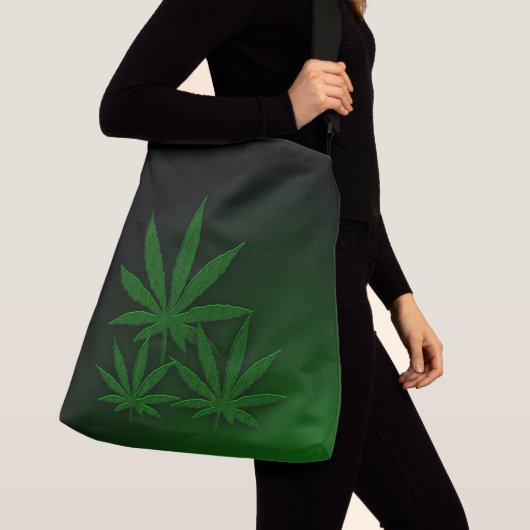 Weed Triple Leaf Crossbody Tas (Dichtbij)