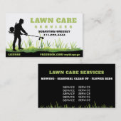 *~* Weed Whacking Mow Grass Modern Visitekaartje (Voorkant / Achterkant)