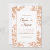Weedding Fall Invitation Nude  Kaart (Voorkant)