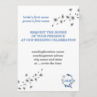 Weeding Invitation, 5 x 7 inch, Matte, Stan Simple Kaart