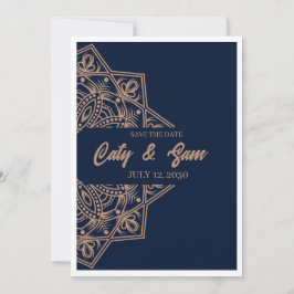 Weeding invitation mandala kaart