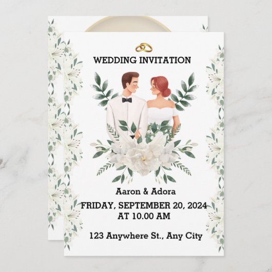 Weeding Kaart (Voorkant / Achterkant)