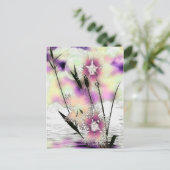 Weeds & Mist Natuur Art Briefkaart (Staand voorkant)