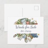 Weeds voor verkoop vuile zeep briefkaart (Voorkant / Achterkant)