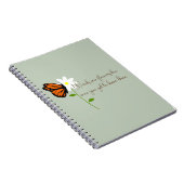 Weeds zijn ook bloemen met vlinder notitieboek (Rechterzijde)