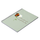 Weeds zijn ook bloemen met vlinder notitieboek (Linkerzijde)