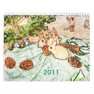Weedscapes Bunny 2011 Agenda Kalender