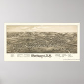 Weedsport, NY Panoramic Map - 1885 Poster (Voorkant)