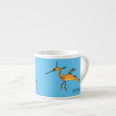 Weedy seadragon cartoon illustratie espresso kop (Voorkant rechts)