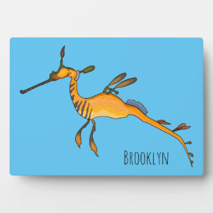 Weedy seadragon cartoon illustratie fotoplaat