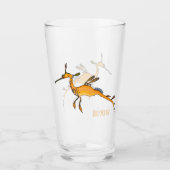 Weedy seadragon cartoon illustratie glas (Voorkant)