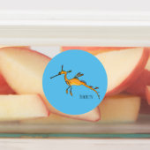 Weedy seadragon cartoon illustratie labels (Aangebracht)