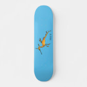 Weedy seadragon cartoon illustratie persoonlijk skateboard (Voorkant)