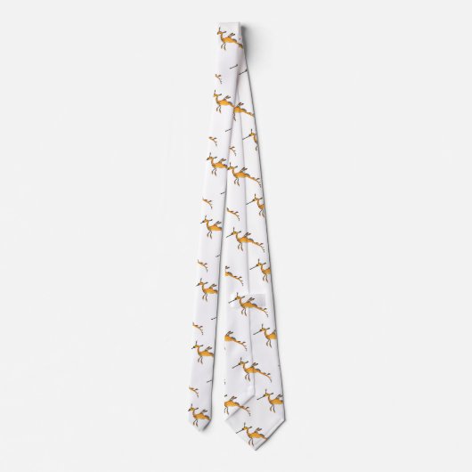 Weedy seadragon cartoon illustratie stropdas (Achterkant)