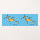 Weedy seadragon cartoon illustratie yogamat (Voorkant (horizontaal))