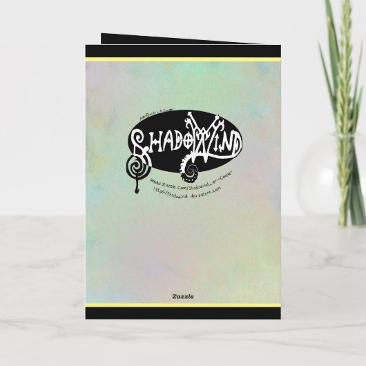 Weedy Seadragon met Orchids Bedankt Kaart (Achterkant)