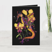 Weedy Seadragon met Orchids Bedankt Kaart (Voorkant)