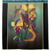 Weedy Seadragon met Orchids Douchegordijn (Voorkant)