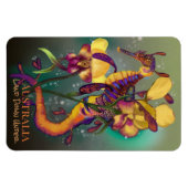 Weedy Seadragon met Orchids Magneet (Horizontaal)